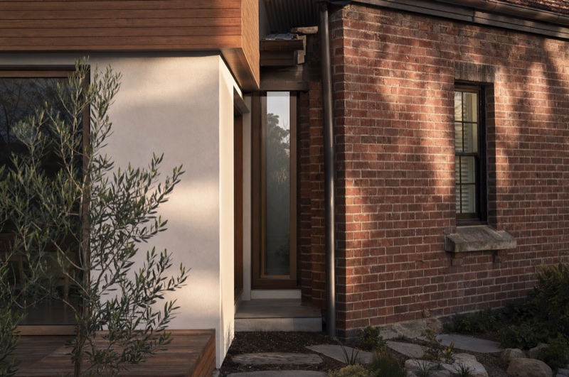 Retaining wall and excavation for a lower-ground addition on a sloping block — illustrative concept